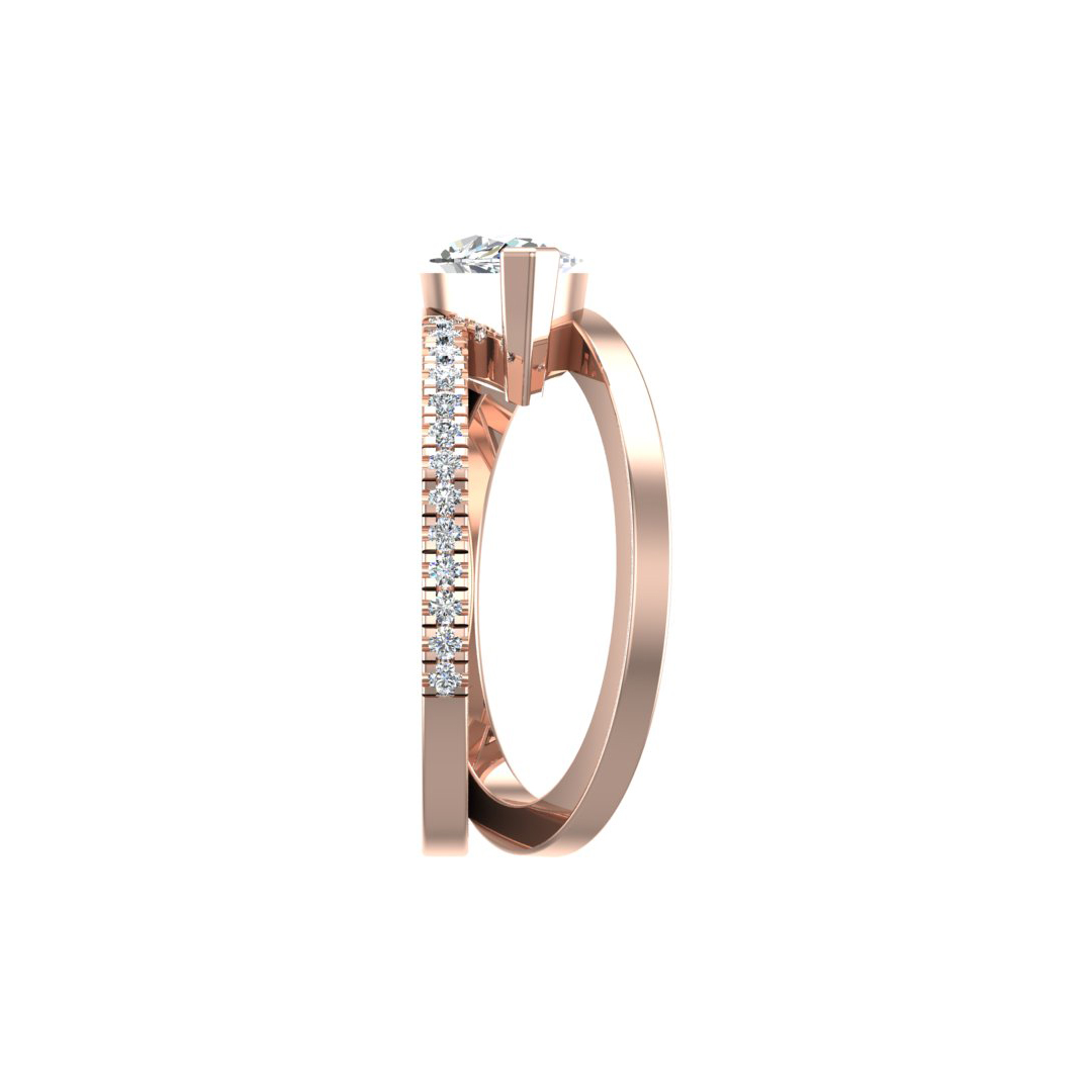 Hattie Split Band Engagement Ring